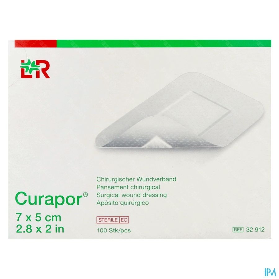 Curapor Pans Chirurg. Steril 7cmx 5cm 100 32912