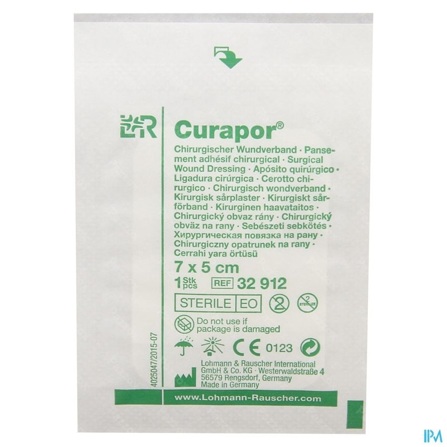 Curapor Pans Chirurg. Steril 7cmx 5cm 100 32912