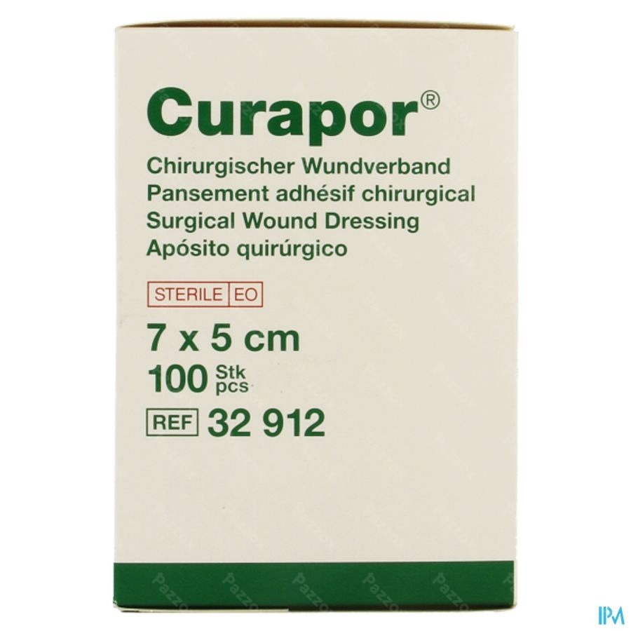 Curapor Pans Chirurg. Steril 7cmx 5cm 100 32912