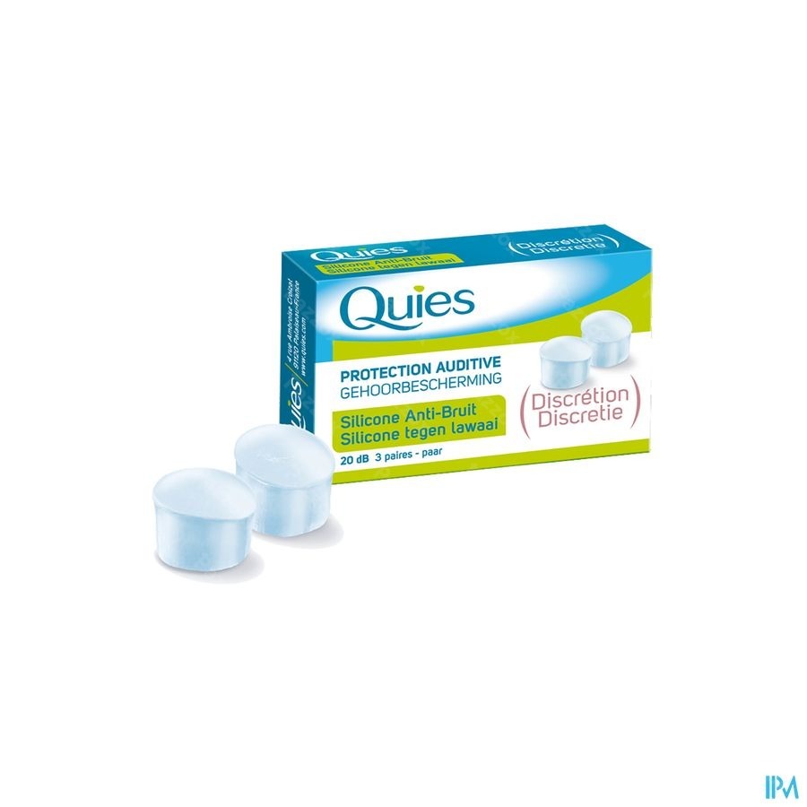 Quies Protection Audit.a/bruit Silicone 3 Paires