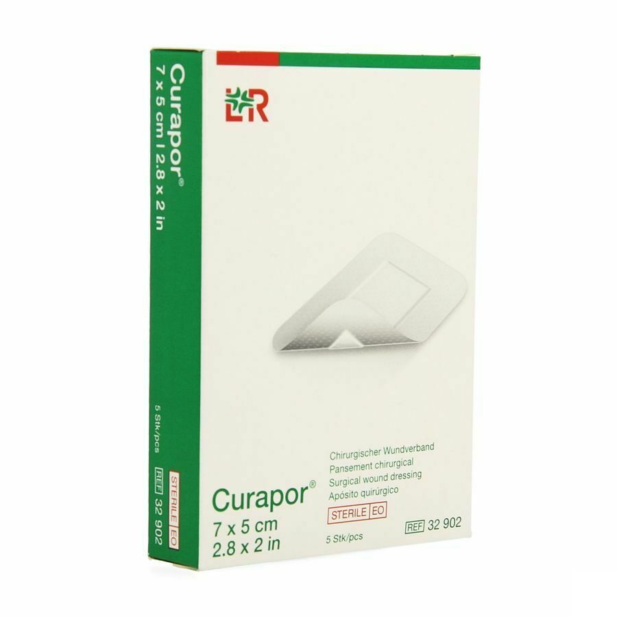 Curapor Pans Chirurg. Sterile 7cmx 5cm 5 32902