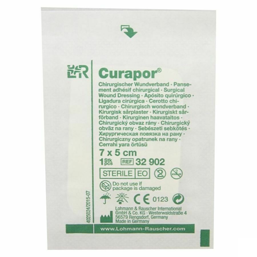 Curapor Pans Chirurg. Sterile 7cmx 5cm 5 32902