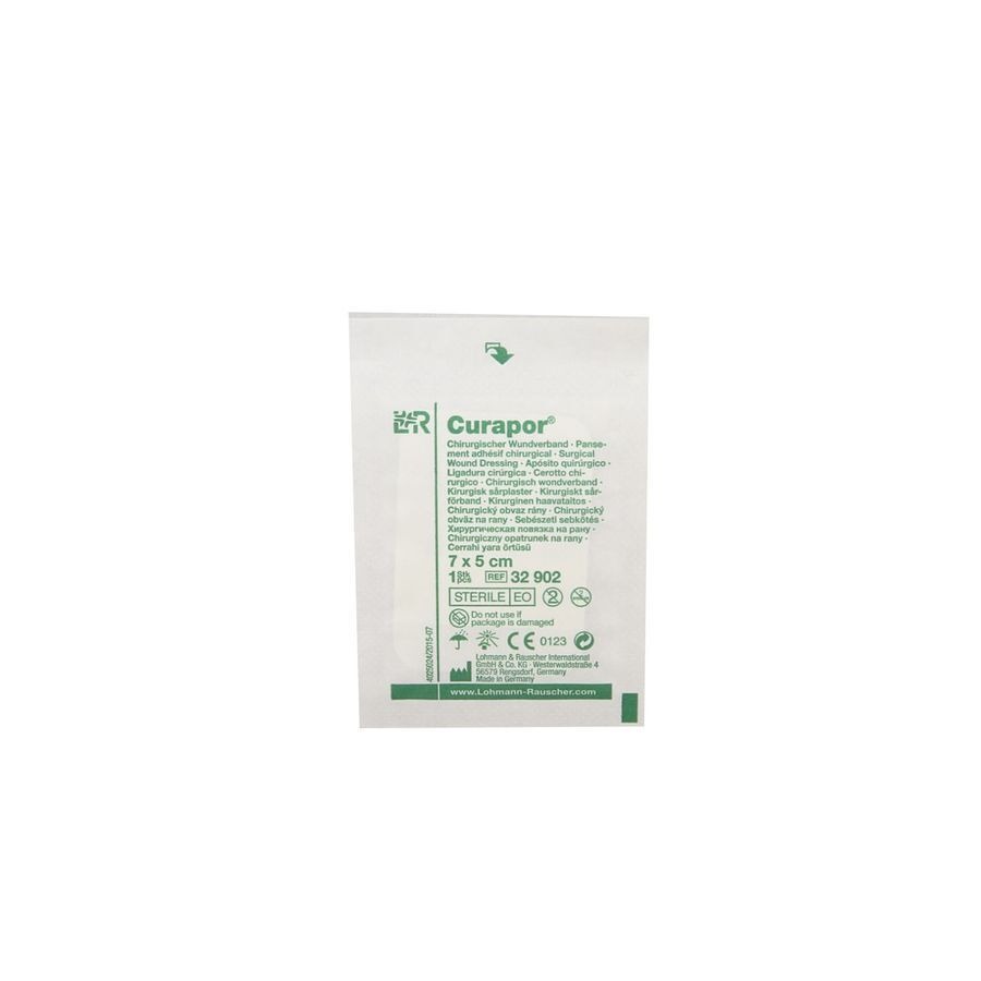 Curapor Pans Chirurg. Sterile 7cmx 5cm 5 32902