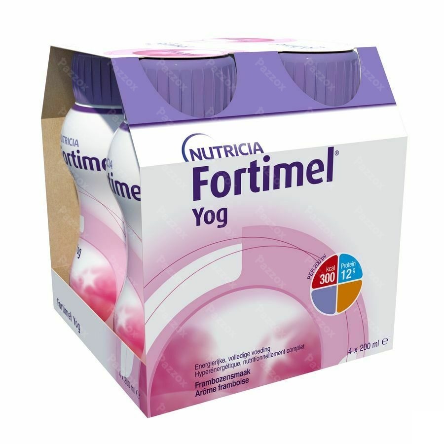 Fortimel Yog Framboise Bouteilles 4x200ml