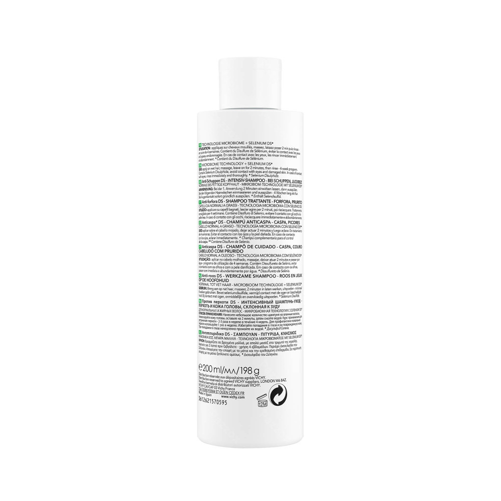 Vichy Dercos Shampooing Anti-Pelliculaire Cheveux Gras 200ml