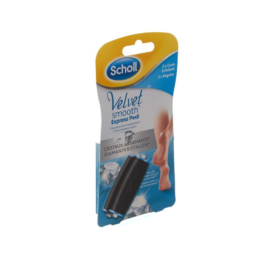 Scholl Velvet Smooth Expr.pedi 2roul.crist.diamant