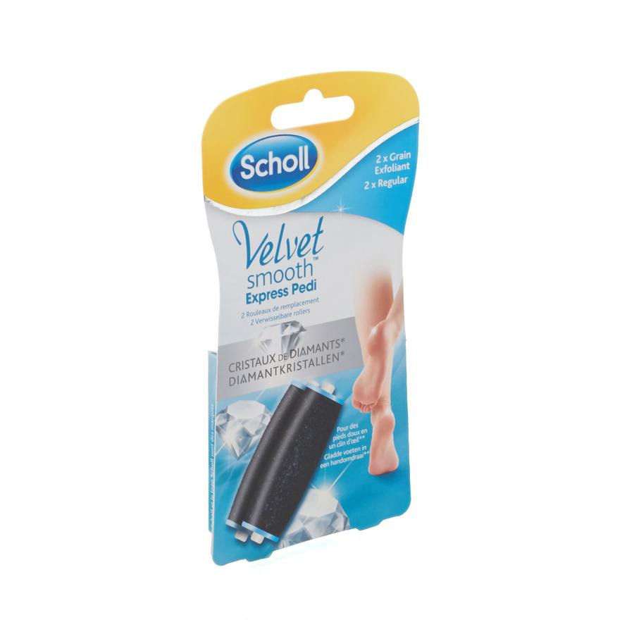 Scholl Velvet Smooth Expr.pedi 2roul.crist.diamant