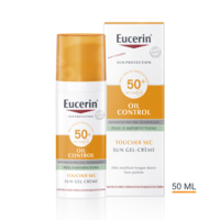 Eucerin Sun Oil Control Toucher Sec Gel-Crème Peau à Imperfections et Grasse SPF 50+