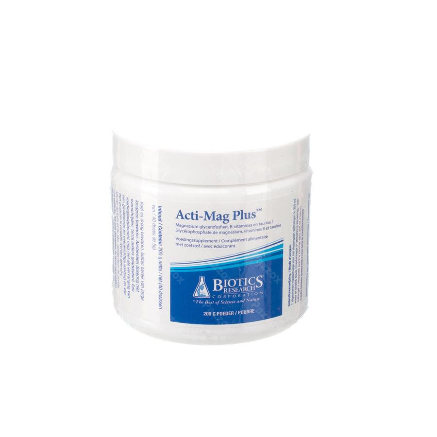 Acti-mag Plus Pdr Pot 200g