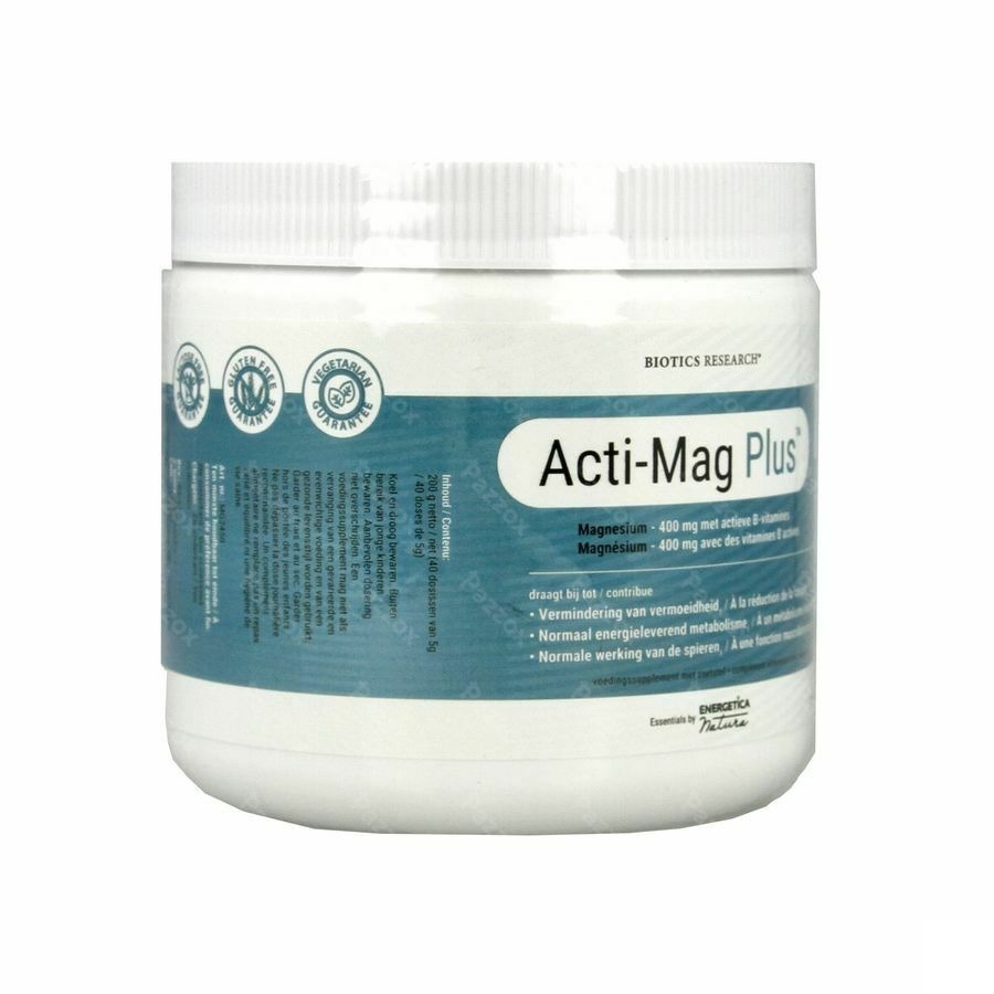 Acti-mag Plus Pdr Pot 200g