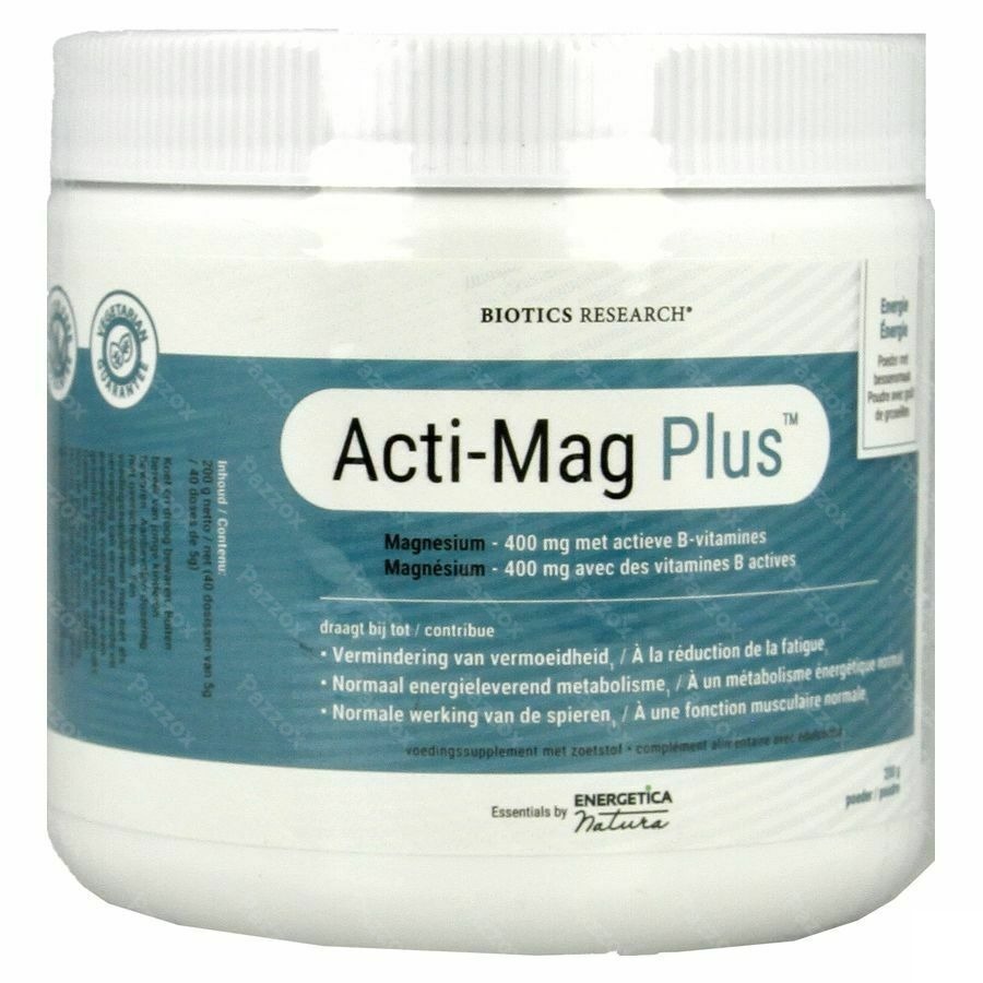 Acti-mag Plus Pdr Pot 200g