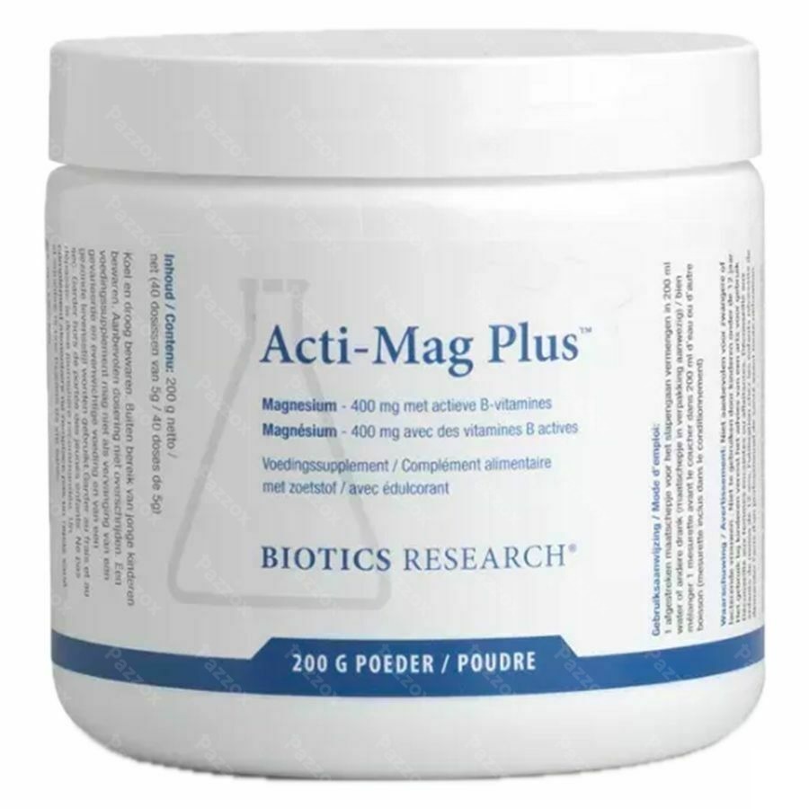 Acti-mag Plus Pdr Pot 200g