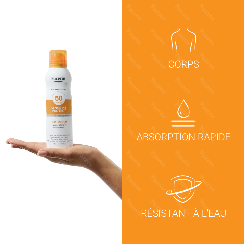 Eucerin Sun Oil Control SPF50 Toucher Sec Brume Transparent 200ml