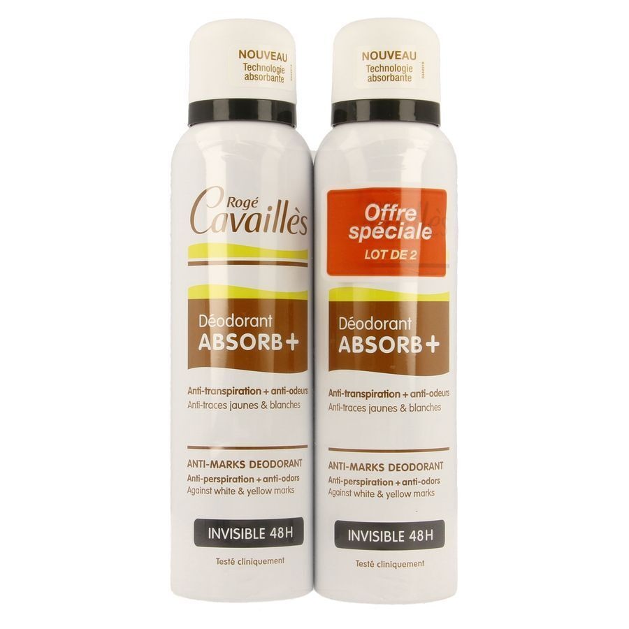 Roge Cavailles Deo Spray Invisible Duo 2x150ml