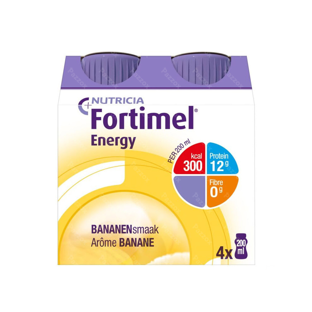 Fortimel Energy Banane Bouteilles 4x200ml