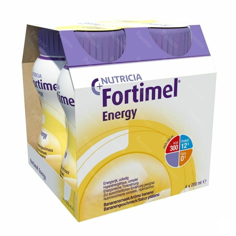 Fortimel Energy Banane Bouteilles 4x200ml