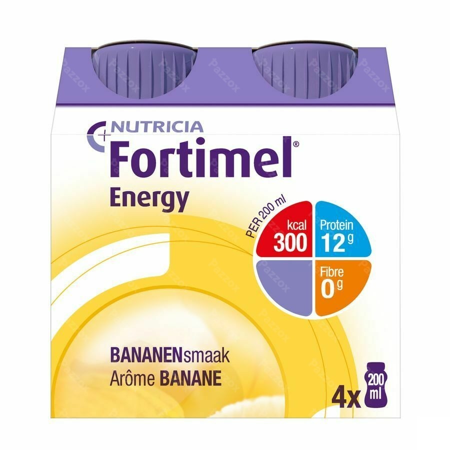 Fortimel Energy Banane Bouteilles 4x200ml