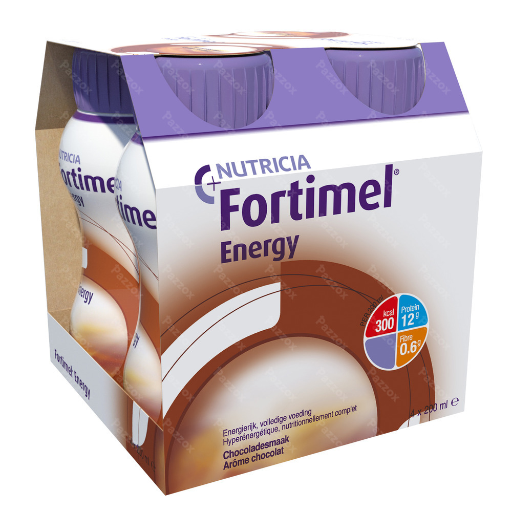 Fortimel Energy Chocolat Bouteilles 4x200ml