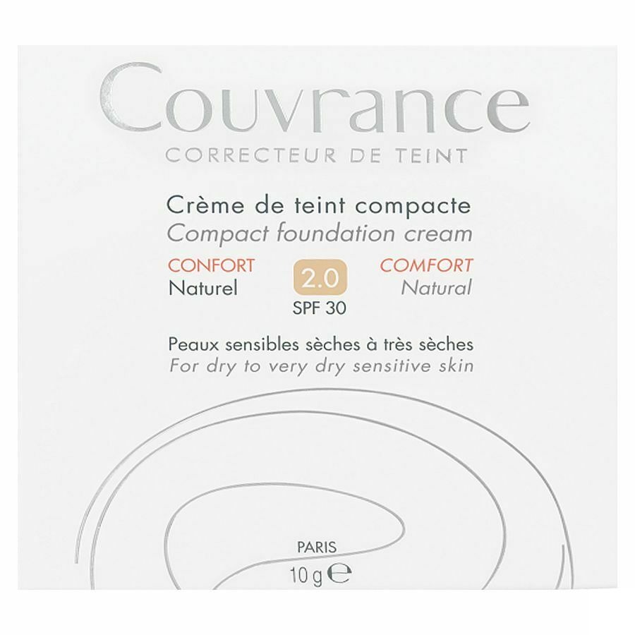 Avène Couvrance Crème Teinté Compact Comfort 2 Naturel 10g