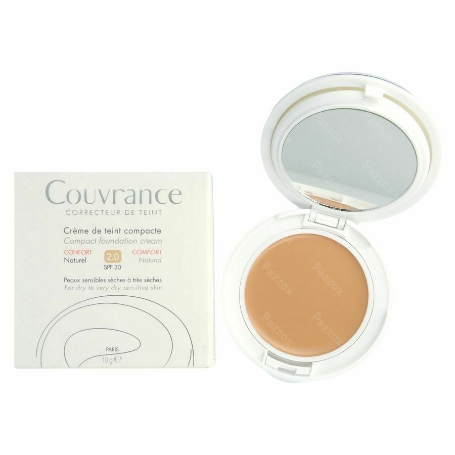 Avène Couvrance Crème Teinté Compact Comfort 2 Naturel 10g