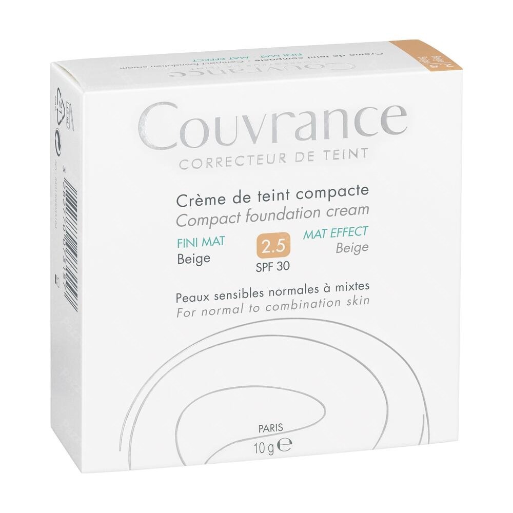 Avène Couvrance Crème Teinté Compact Oil Free 025 Beige 10g