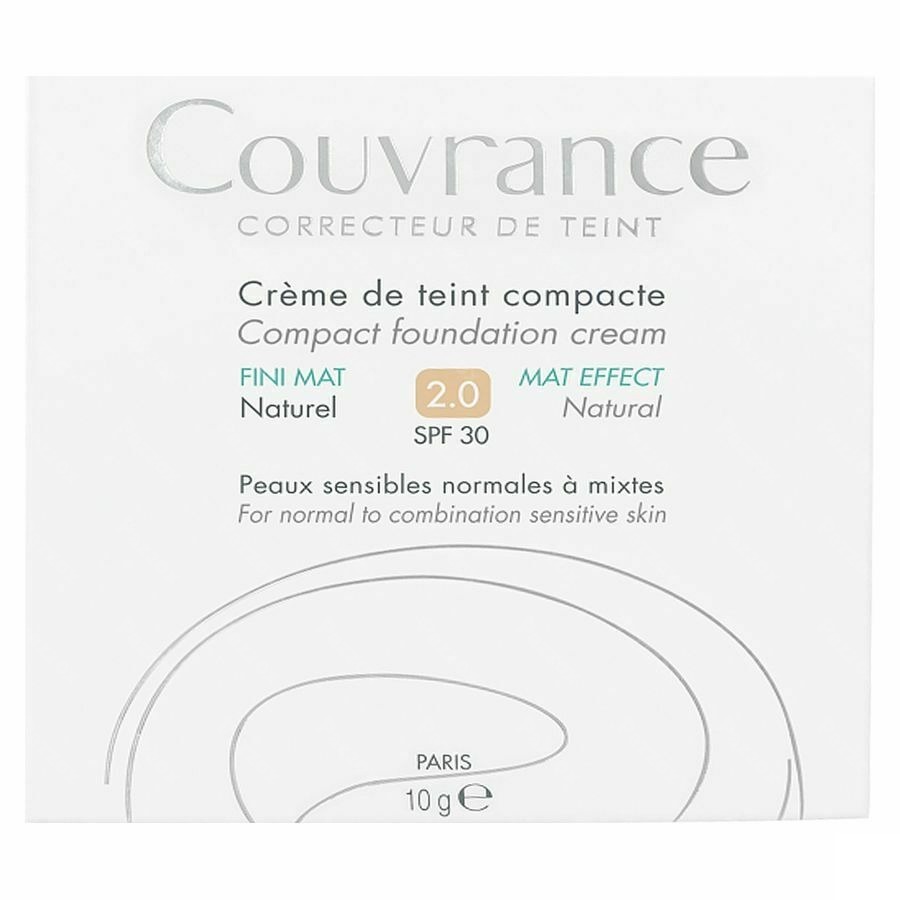 Avène Couvrance Crème Teinté Compact Oil Free 02 Naturel 10g