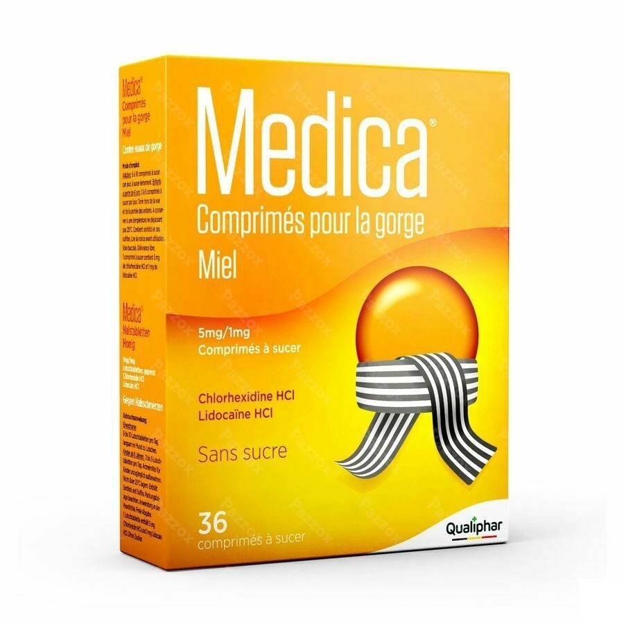 Medica Comprimes Gorge Miel Comp A Sucer 36
