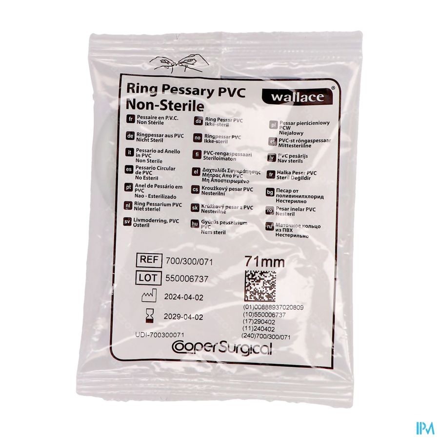 Portex Pessaire Vinyl 71mm 1