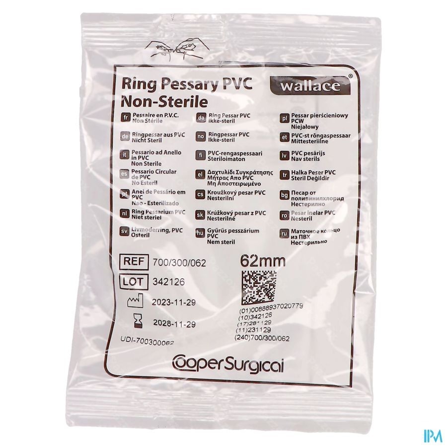 Portex Pessaire Vinyl 62mm 1