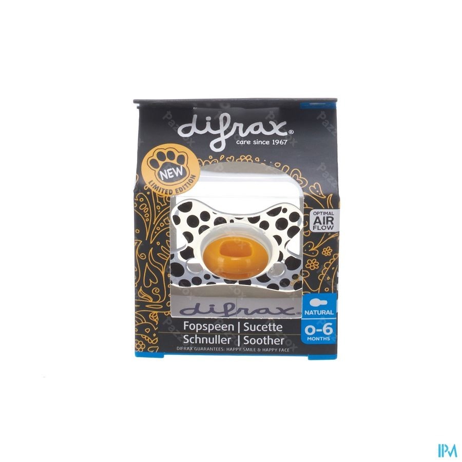 Difrax Sucette Natural 0-6m Special Edition