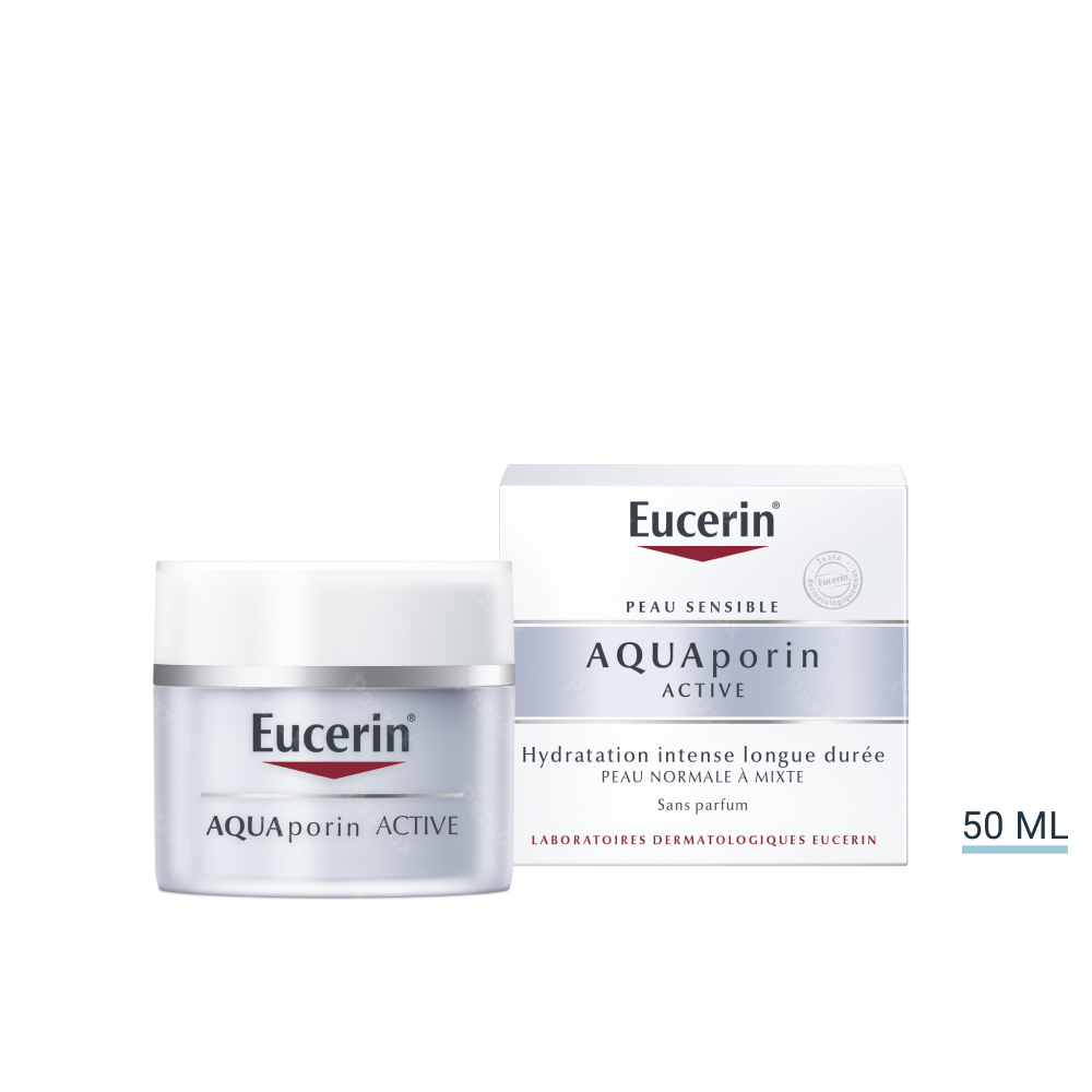 Eucerin Aquaporin Active Crème Hydratation Intense Peau Normale à MIxte 50ml