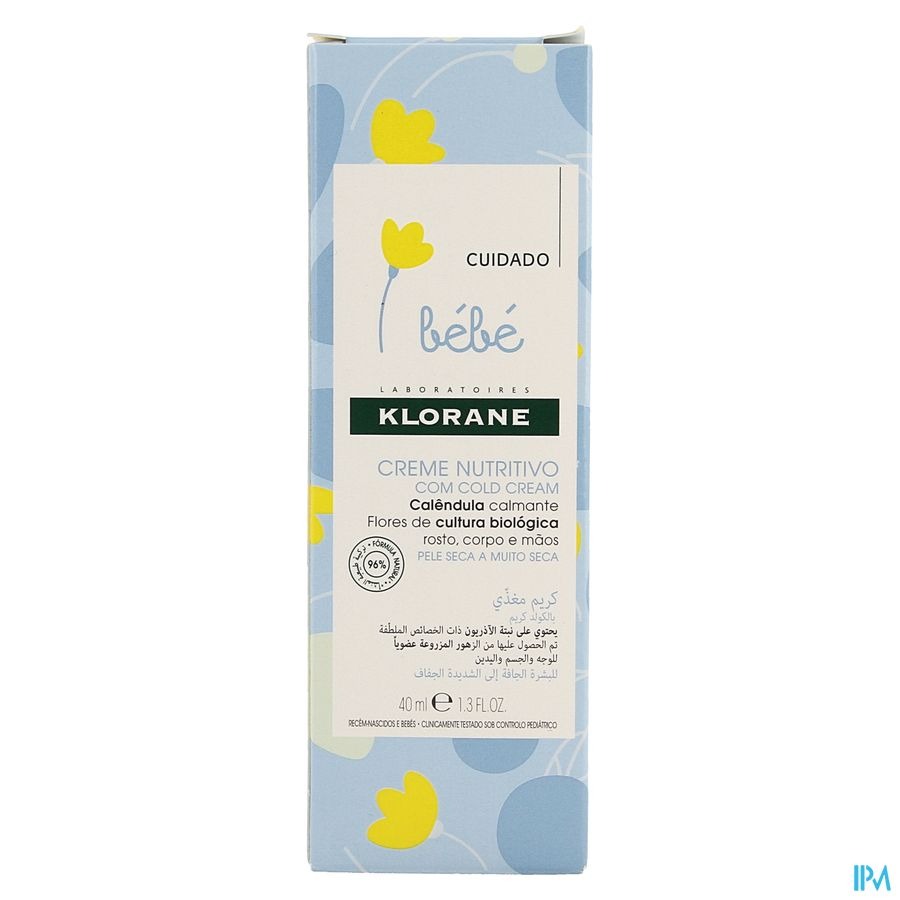Klorane B&eacute;b&eacute; Creme Nutritive Cold Cream Tube 40ml