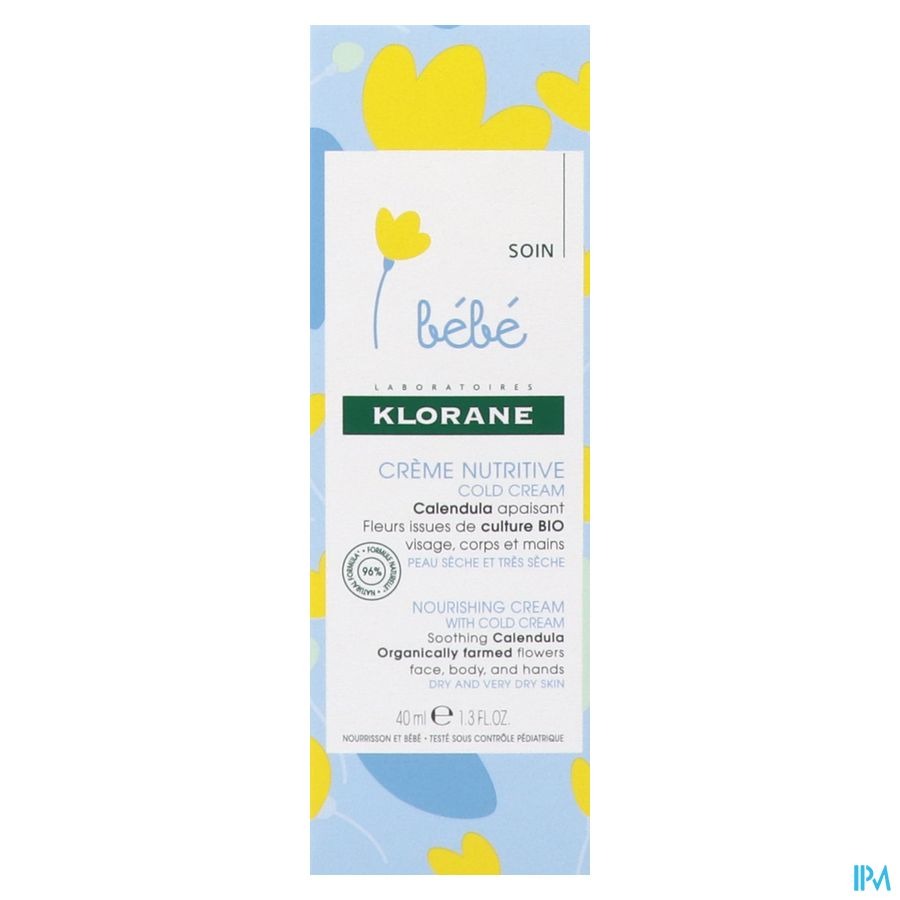 Klorane B&eacute;b&eacute; Creme Nutritive Cold Cream Tube 40ml
