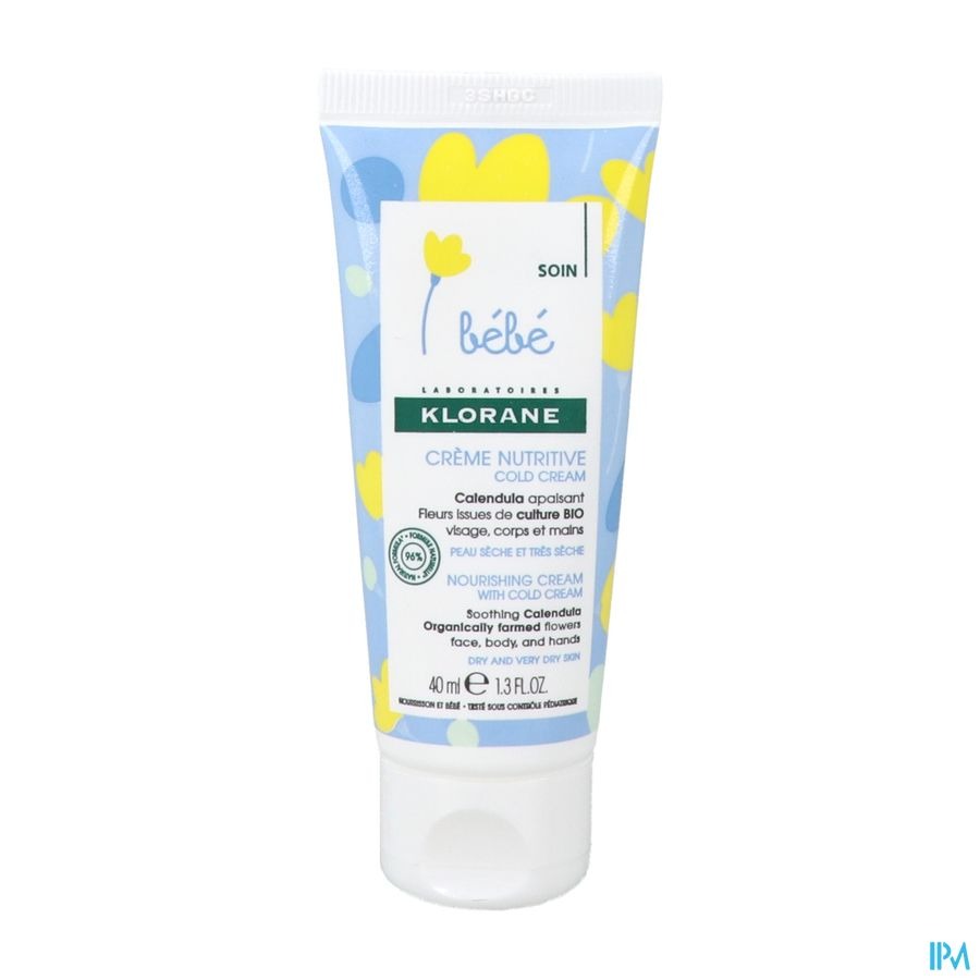 Klorane B&eacute;b&eacute; Creme Nutritive Cold Cream Tube 40ml