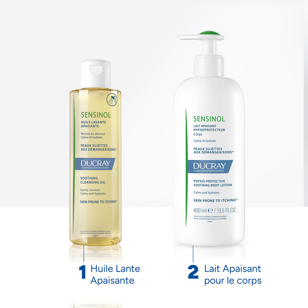 Ducray Sensinol Huile Lavante apaisante, Peau sujette aux démangeaisons 400ml