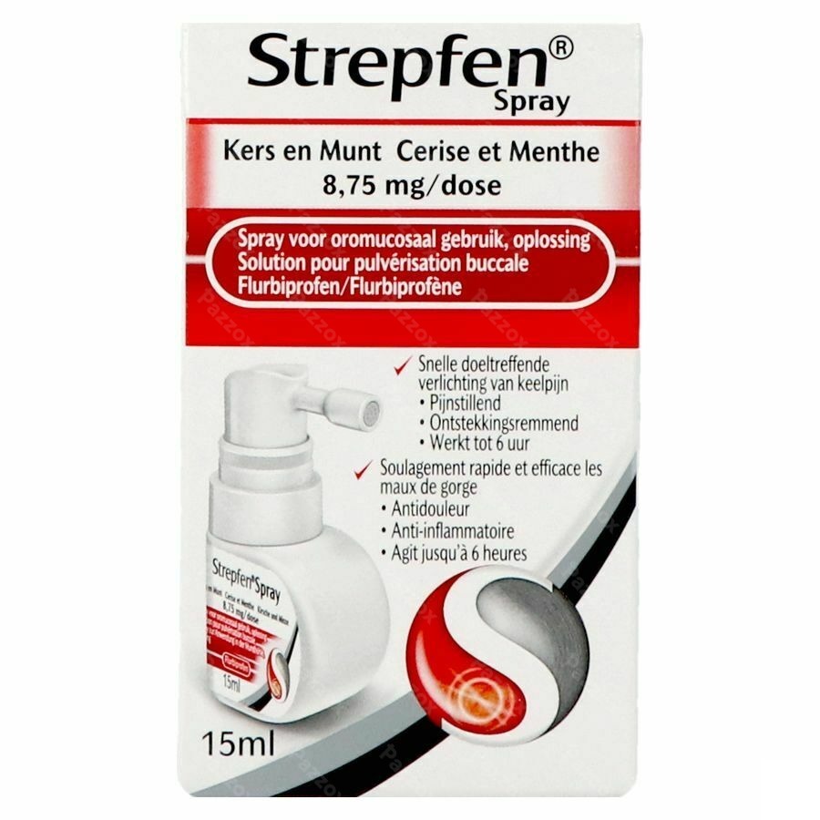 Strepfen 8,75mg Spray Sol Pulv Buccale 15ml