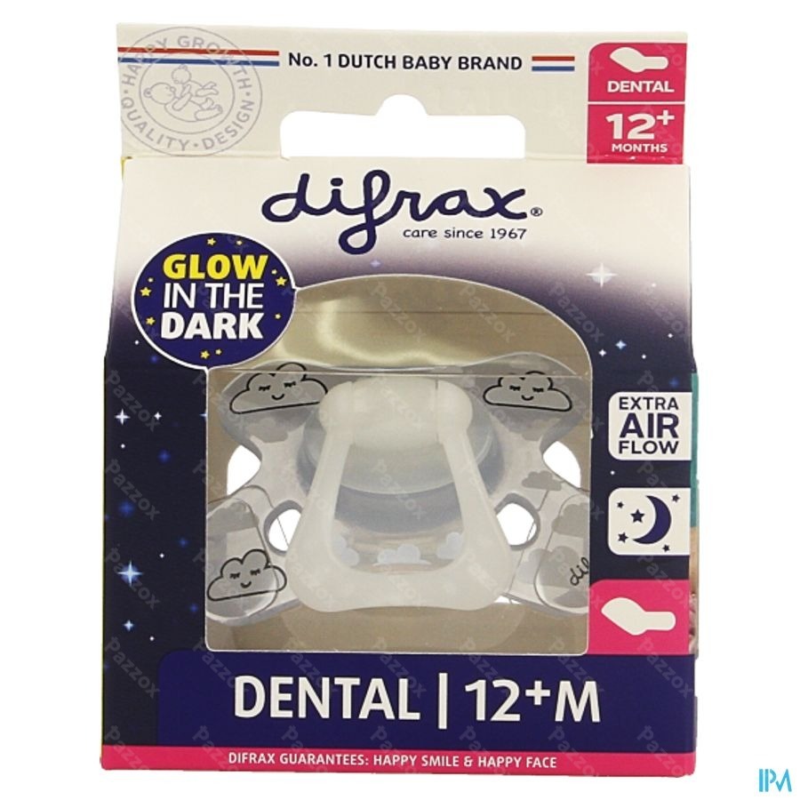 Difrax Sucette Dental +12m Nuit
