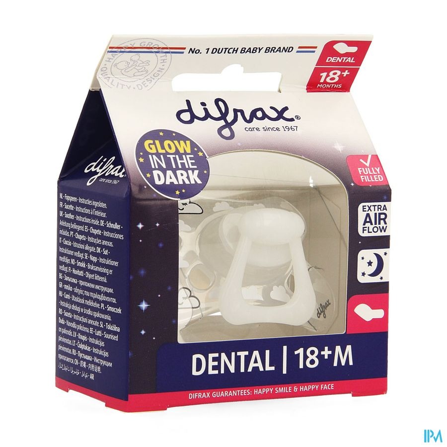 Difrax Sucette Dental +18m Nuit