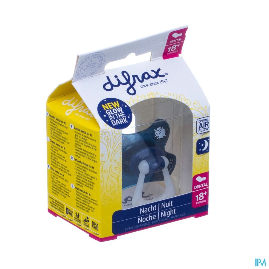 Difrax Sucette Dental +18m Nuit