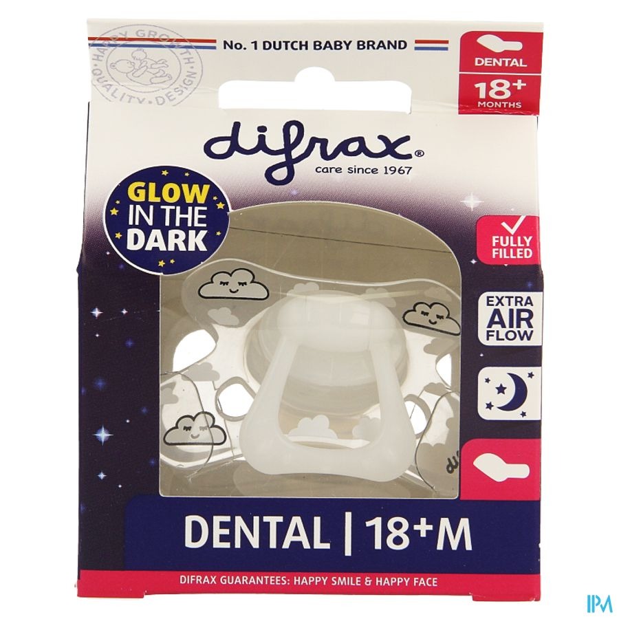 Difrax Sucette Dental +18m Nuit