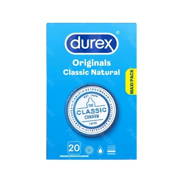 Durex Classic Natural Preservatifs 20