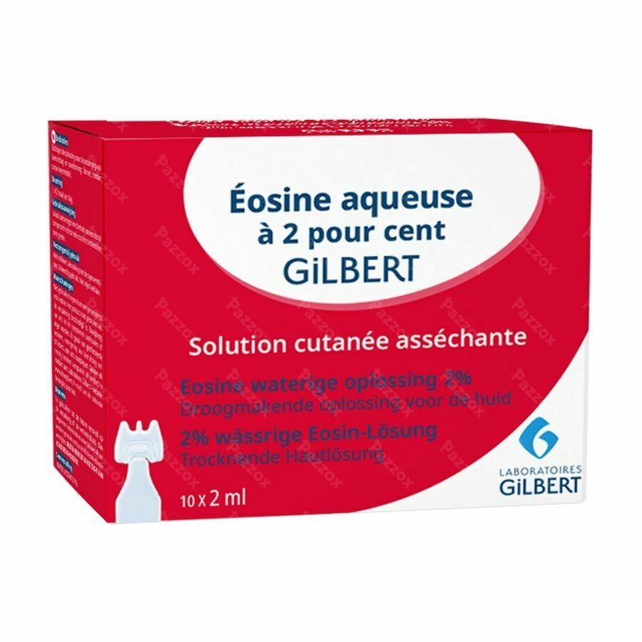 Gilbert Eosine Aqueuse Sol 2% Sterile 10x2ml