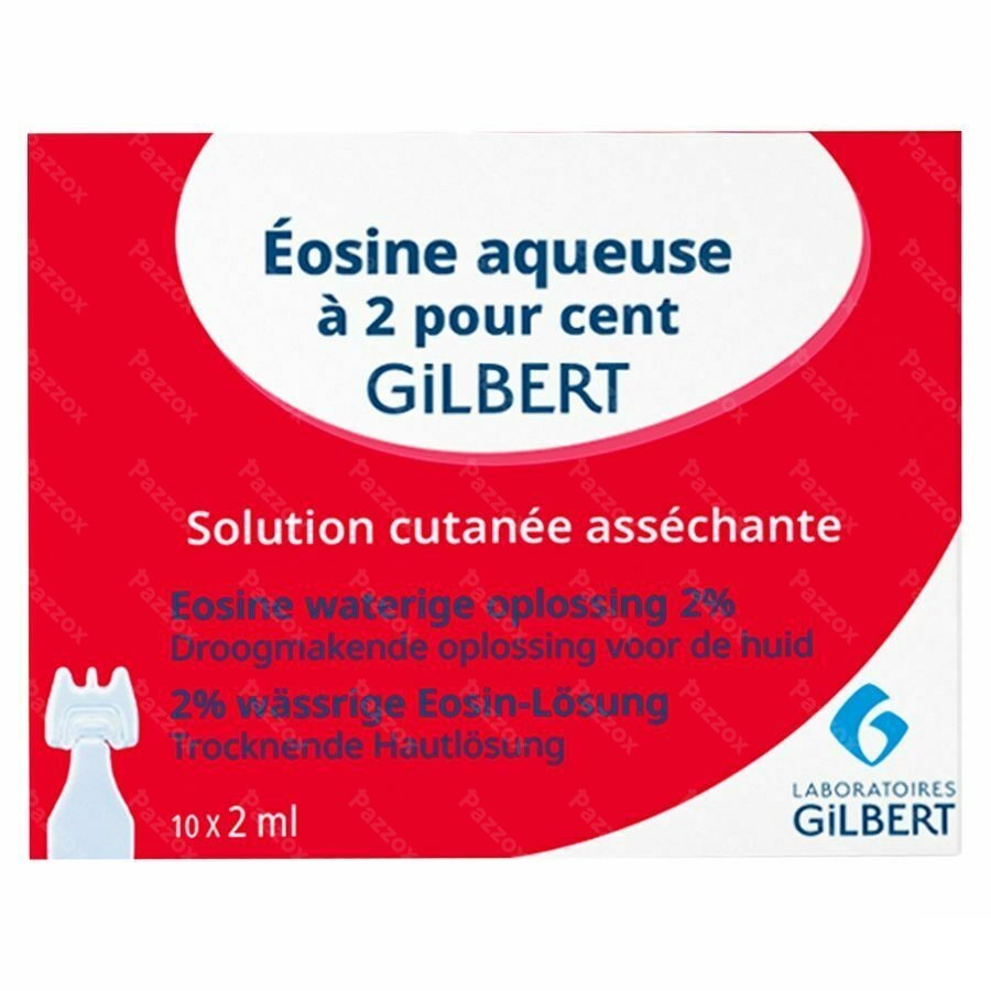 Gilbert Eosine Aqueuse Sol 2% Sterile 10x2ml