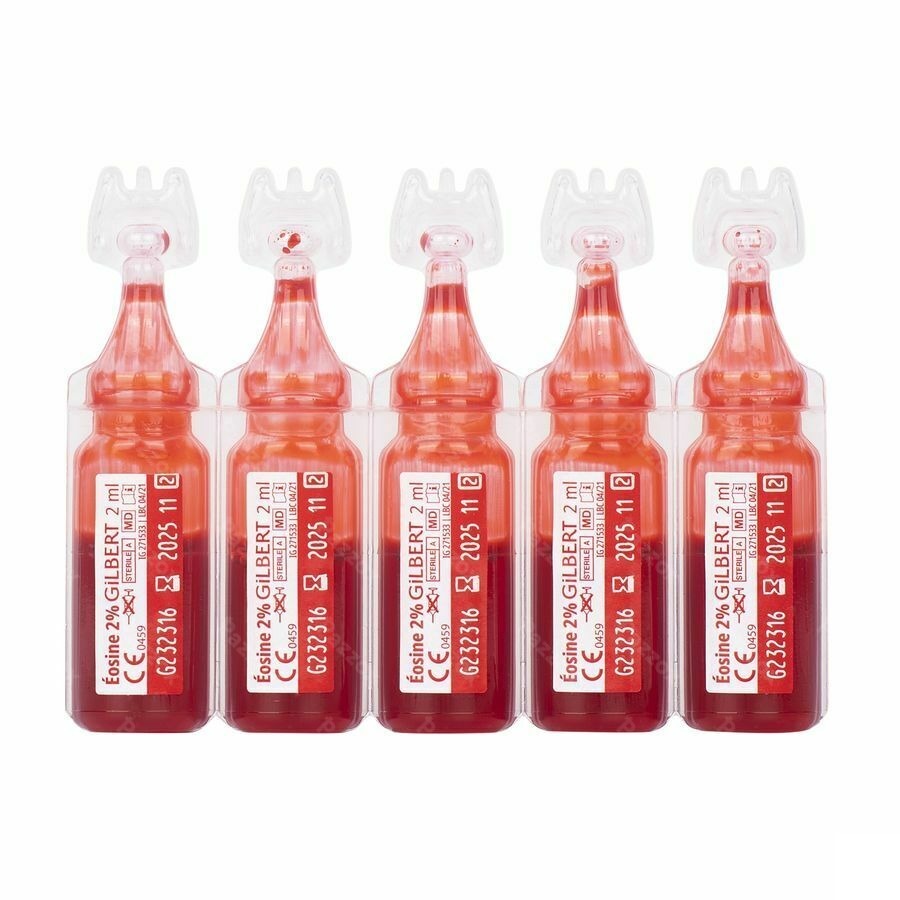 Gilbert Eosine Aqueuse Sol 2% Sterile 10x2ml