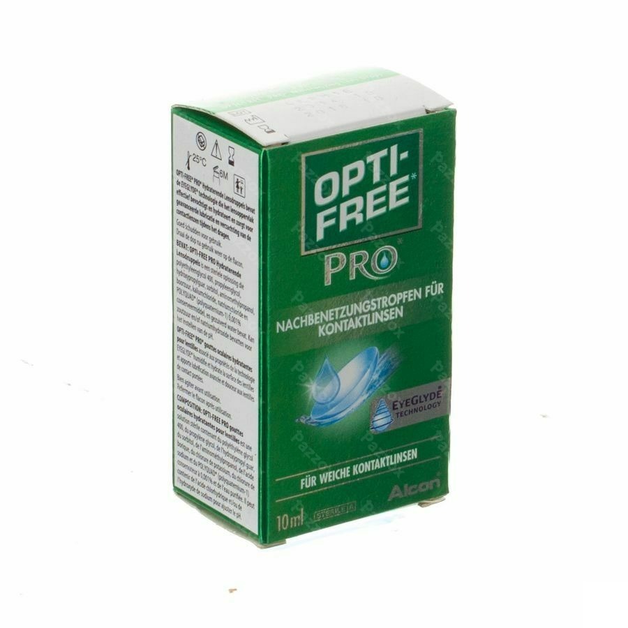 Opti-free Pro Gutt Oculaires Hydra Lentilles 10ml