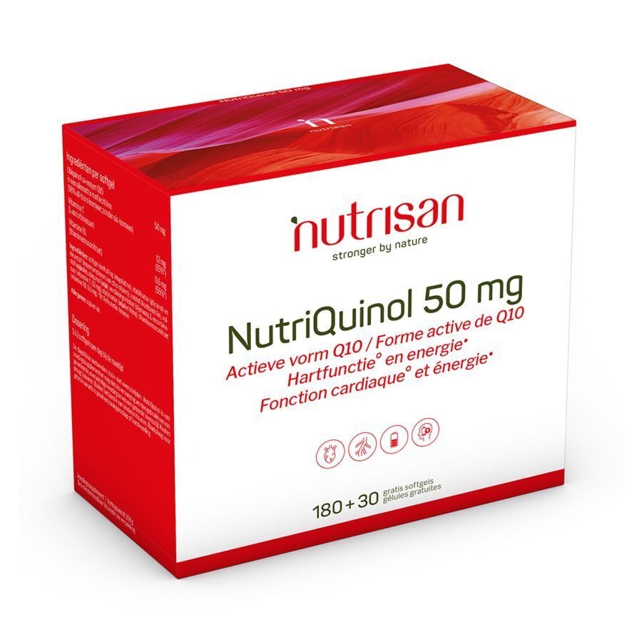 Nutriquinol 50mg 180+30 Gratuit gélules souples Nutrisan