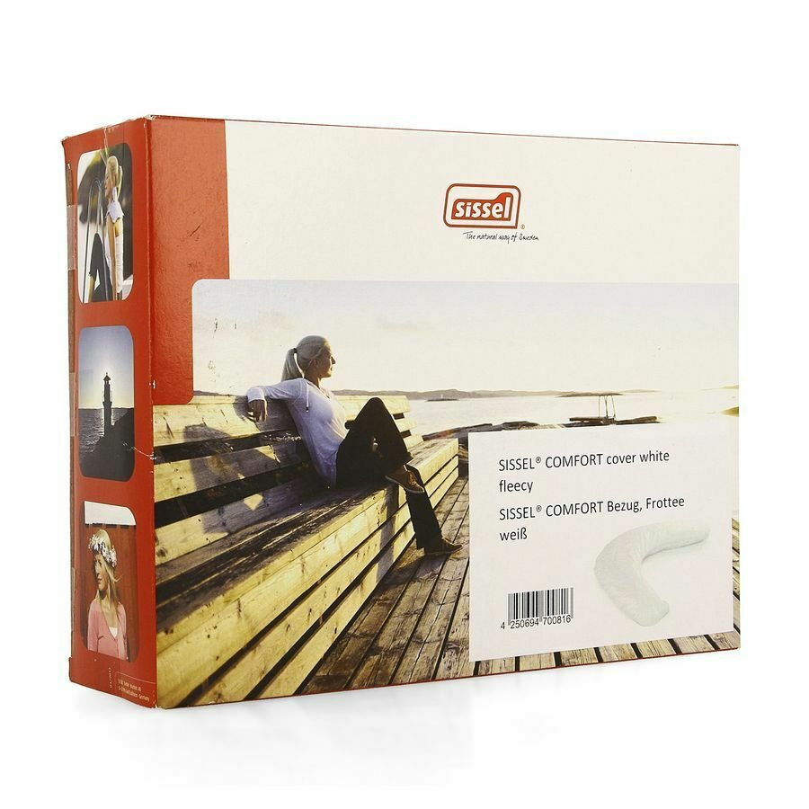 Sissel Housse Fleece Blanche Pour Coussin Comfort