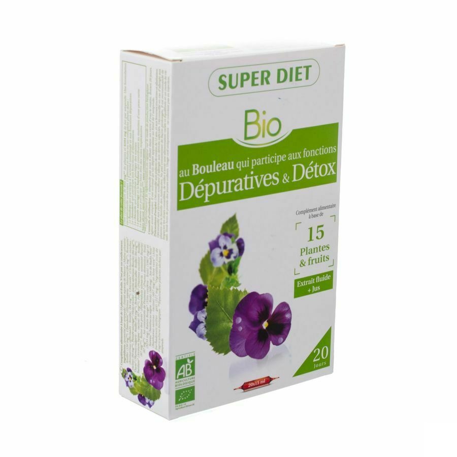 Superdiet Complexe Detox Bio Amp 20x15ml