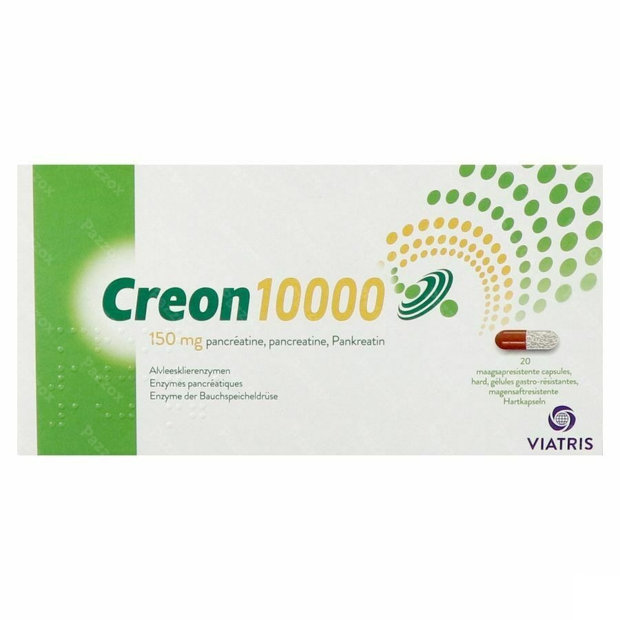 Creon 10000 Caps Gastroresist 20 X 150mg