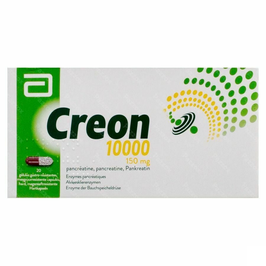 Creon 10000 Caps Gastroresist 20 X 150mg